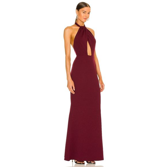 Size XS Katie May Petra Gown in Sangria REVOLVE MSRP $295 - Picture 2 of 8